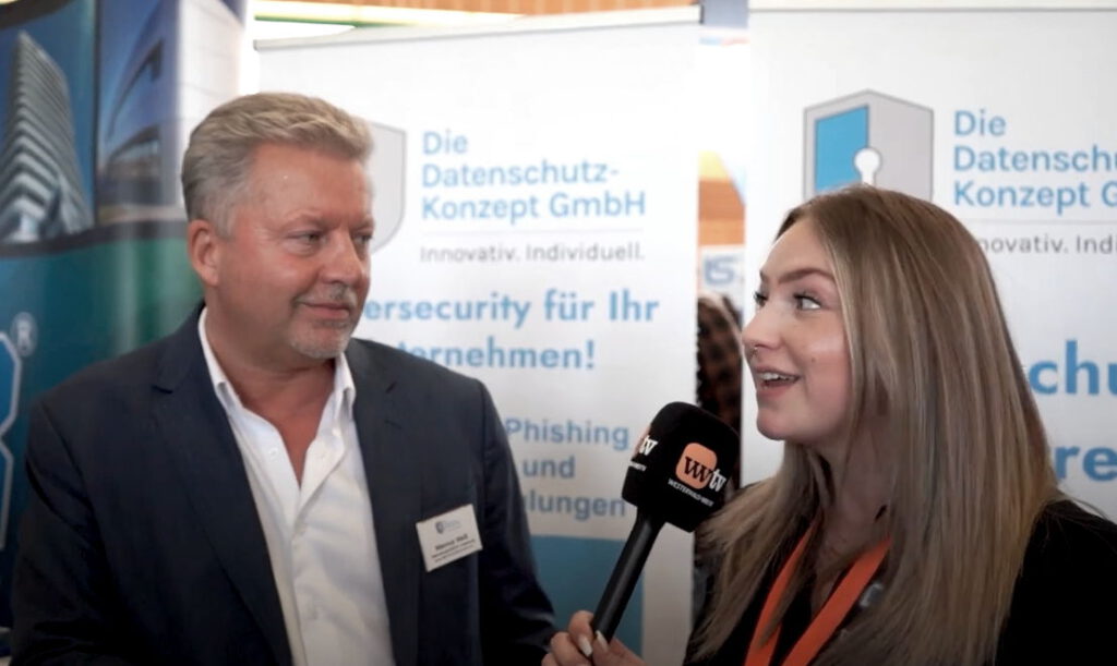 Interview mit Datenschützer Mannus Weiss, dem Geschäftsführer der Datenschutzkonzept GmbH, auf der 3. KONEKT Rhein-Mosel über Datenschutz, DSGVO und TOM-Liste.